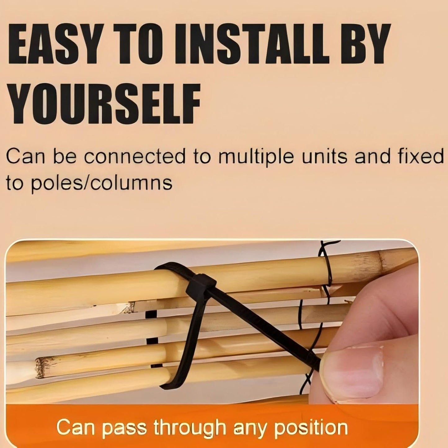 Natural Reed Fencing, Reed Screen Curtain Eco-Friendly for Garden,Balcony,Outdoor,Backyard Patio Decors Fence Rolls-4FT x 13FT （1.2m x 4m Approx）