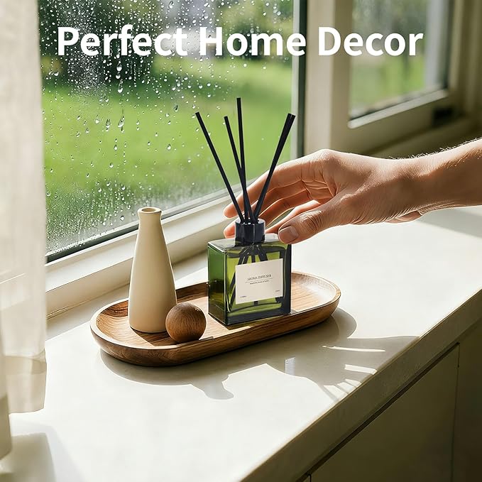 Reed Diffuser, 4 oz French Juniper Lavender Scent Diffuser with 10 Sticks, 90 Days Long Lasting Reed diffusers for Home, Elegant Fragrance for Bathroom Bedroom Office Decor, Air Fresh