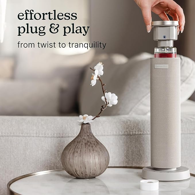Homedics SereneScent Waterless Diffuser Oil Refill — Sleigh Ride (120ml). Clean, Safe & Crisp Clarifying Mint Fragrance. Compatible with SereneScent Diffusers. Easy Twist Plug & Play.