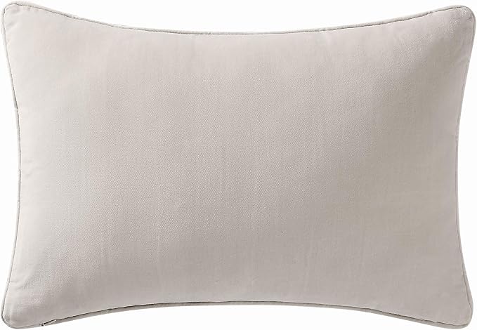 Brooklyn Loom Matte Cotton Velvet 14x20 Grey Decorative Pillow