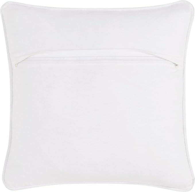 Boho Living 18x18 White Throw Pillow Covers with Pillow Insert Included, Pack of 1