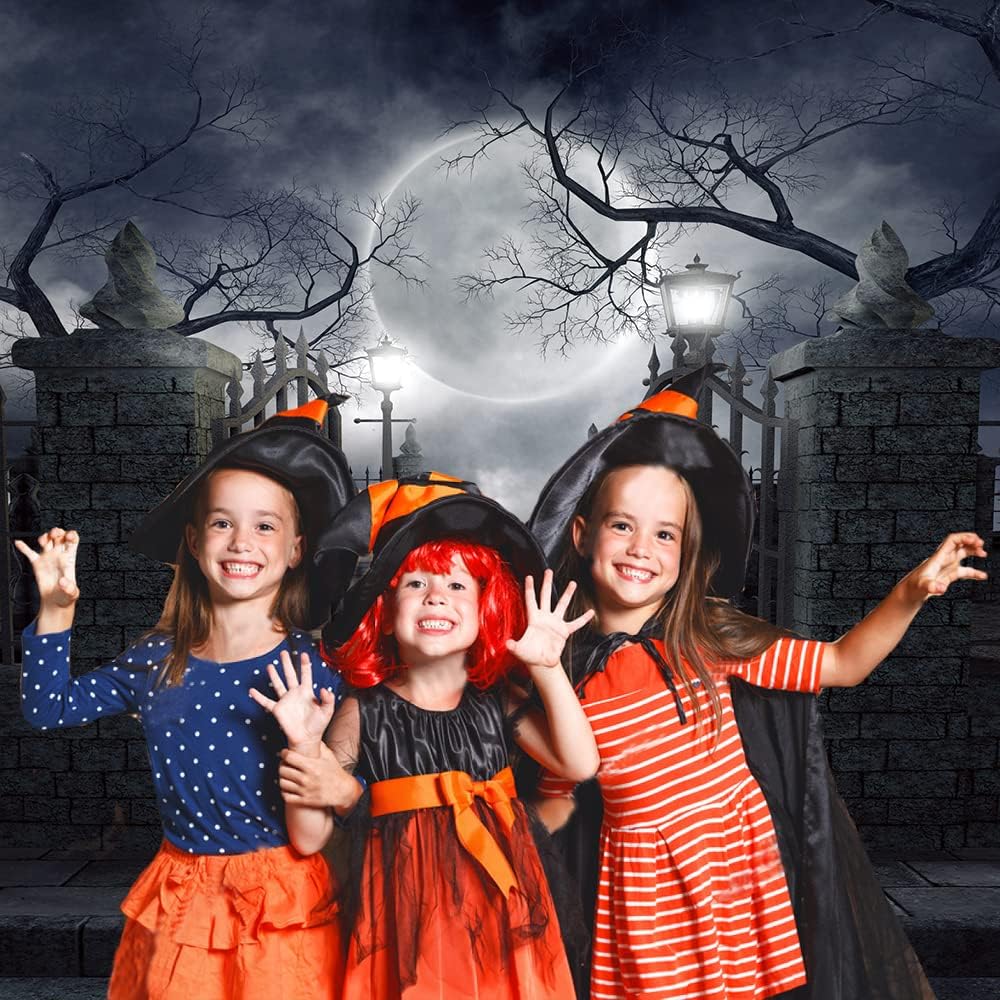 CHAIYA 10x10ft Halloween Backdrop Background Nightmare Before Christmas Backdrop for Photography Zombie Themed Photo Booth Party Decorations CY034