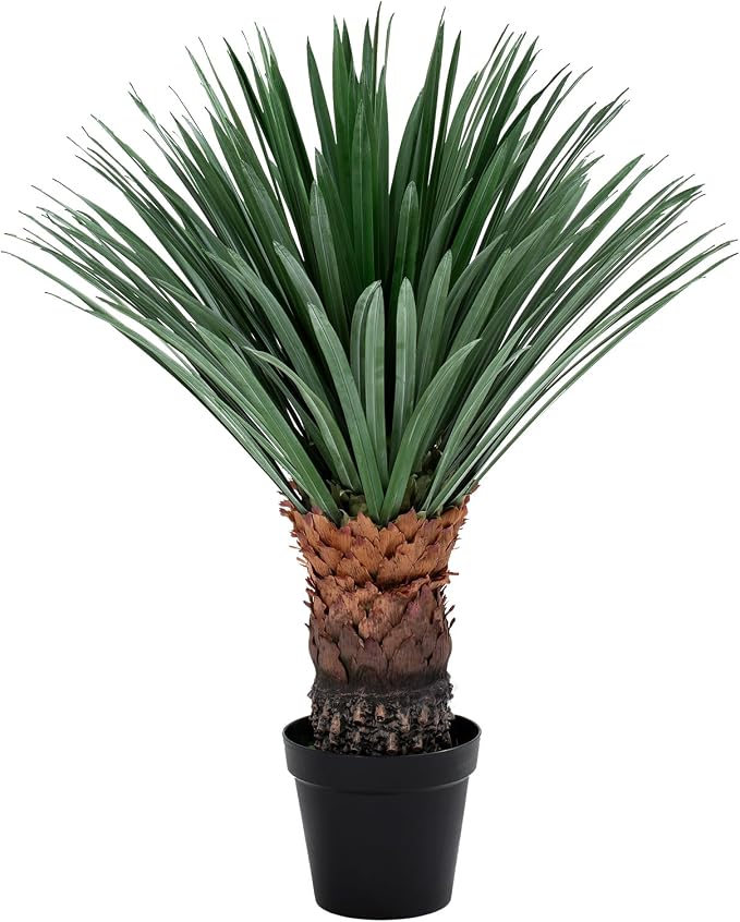 Artificial Agave Plant Black Pot 37 Inch Tall Faux Agave with Removable White Coating Realistic Fake Floor Plant Indoor Outdoor Front Porch Patio Doorstep Home Office Hotel Desert Style Decor