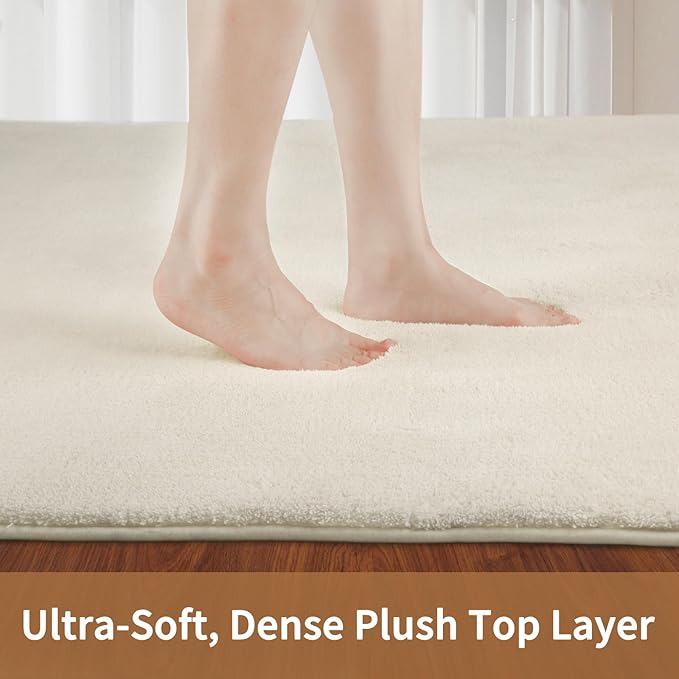 Sour Lemon 8x10 Area Rugs for Living Room, Soft Large Area Rug Fluffy Rugs for Bedroom，Machine Washable Area Rug Non Slip Carpet Rug for Living Room Playroom Kids Room Home Decor