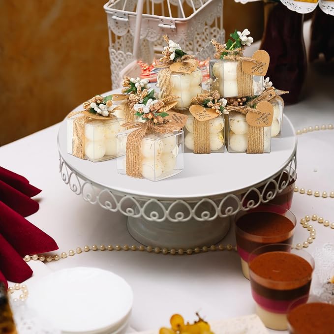 MTLEE Mini Bubble Candles Wedding Favors Gifts for Guests 1.57" x 1.38" Bubble Candles with Cards Dried Flowers DIY Gift Set for Baptism Party Bridal Shower Thank You Gifts(Gold Foil,30 Sets)