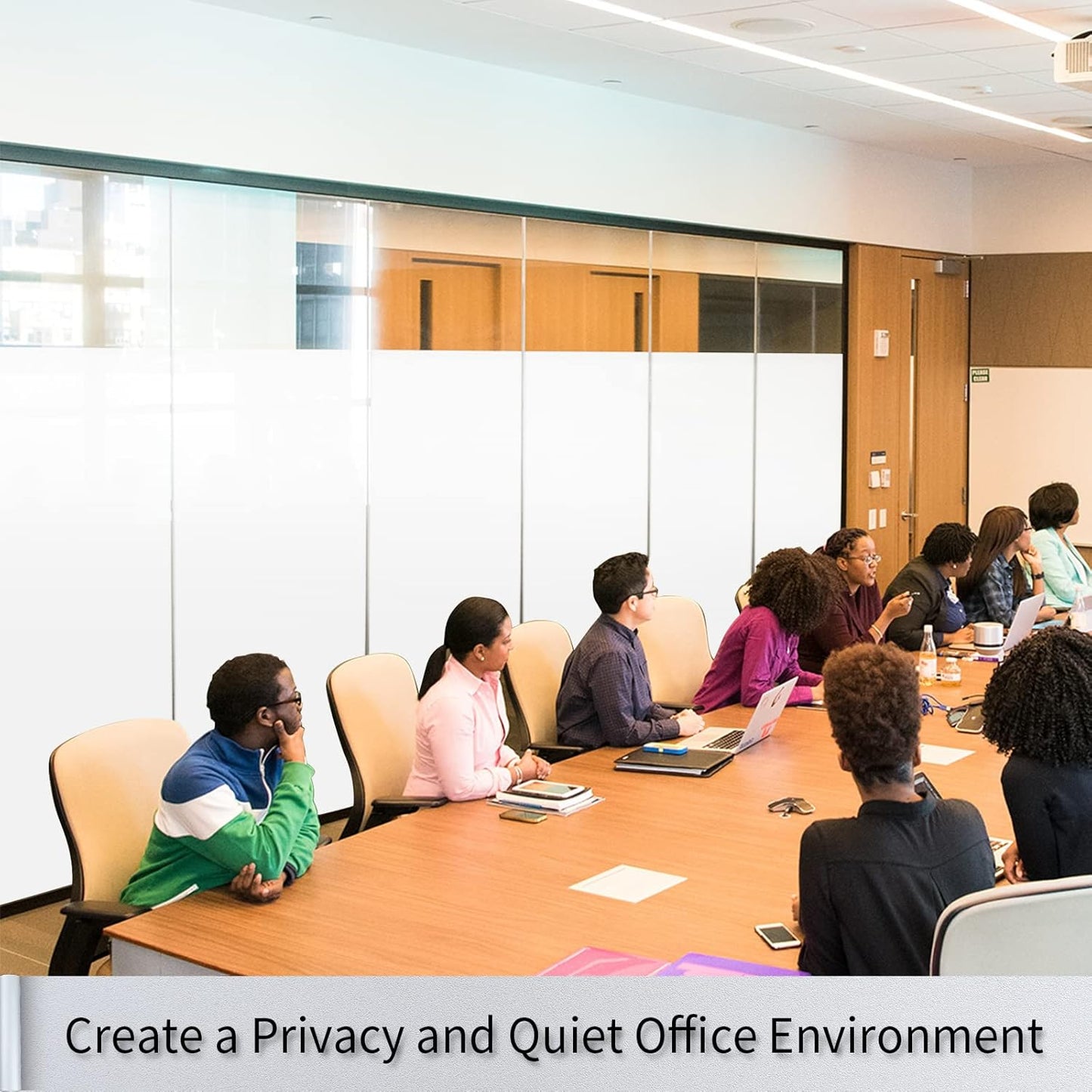 Frosted Glass Window Film with Tools,Reusable Window Privacy Film,Static Clings Window Film Kit for Home Bathroom and Office. (White, 29.6Inch×78.7Inch)