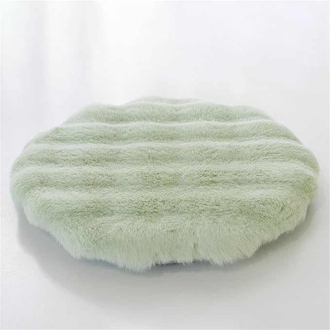 Lifup Round Chair Pads Memory Foam Seat Cushion Soft Cozy Plush Non Slip Thick Pad with Ties and Removable Cover for Dining Room, Office Green 2 16 x 16 Inch