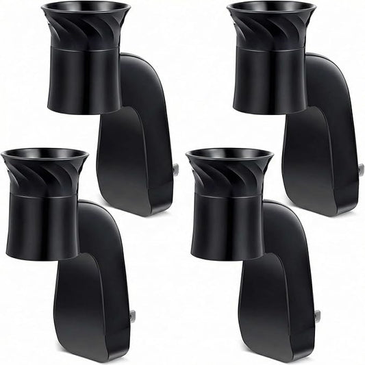 Hohean 4 Pack Wall Fragrance Plug in Compatible with Bath and Body Works WallFlower Refills, ETL Certified, Rotatable, Precise Scent Adjustable Fragrance Control Diffuser Plug for Home, Office (Black)
