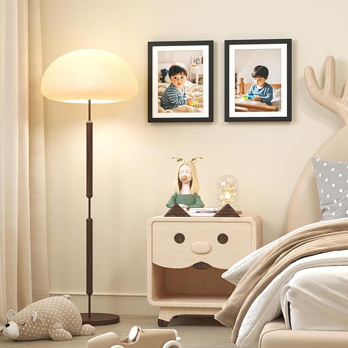 KINLINK 10x12.5 Kids Art Frame Set of 2, Solid Wood Kids Artwork Frames Changeable with Front Opening Hold 150 Pictures, Art Frames for Kids Art with Mat，without Mat 10x12.5 Picture Frame Black