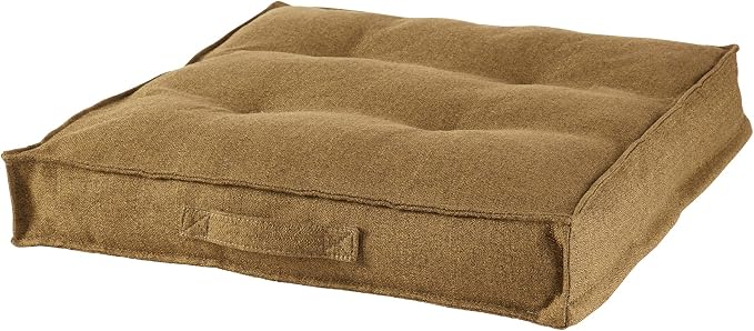 Square Tufted Floor Pillow with Removable Cover, Moss, Medium (32")