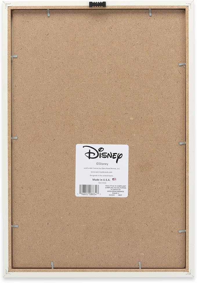 Disney Lilo and Stitch Love You More Framed Wood Wall Decor - Adorable Stitch Wall Art for Kids' Bedroom or Movie Room