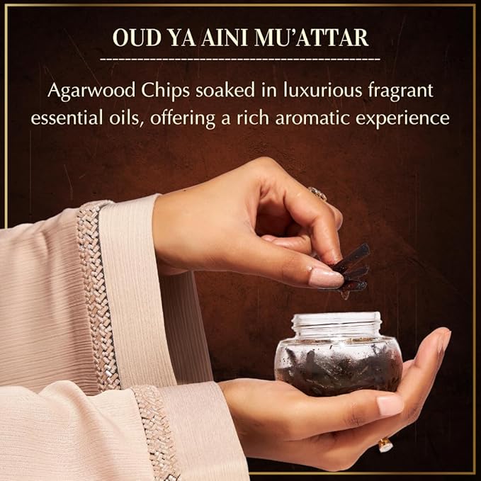 Dukhni Muattar Bakhoor – Oud Ya Aini, Al Khaleeji, Al Ibtisam. 3 x 40g Jars of Authentic Arabic BAKHOOR Incense – Wood Chips. Perfect for Prayer, Ceremony, Meditation, Relaxation
