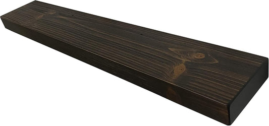 Joel's Antiques 48 Inch Wooden Floating Shelves for Wall - 48x8x2 in - Made of Natural Wood - Long Heavy Duty Rustic Wall Shelves for Bedroom - Perfect for Living Room, Kitchen - Mocha