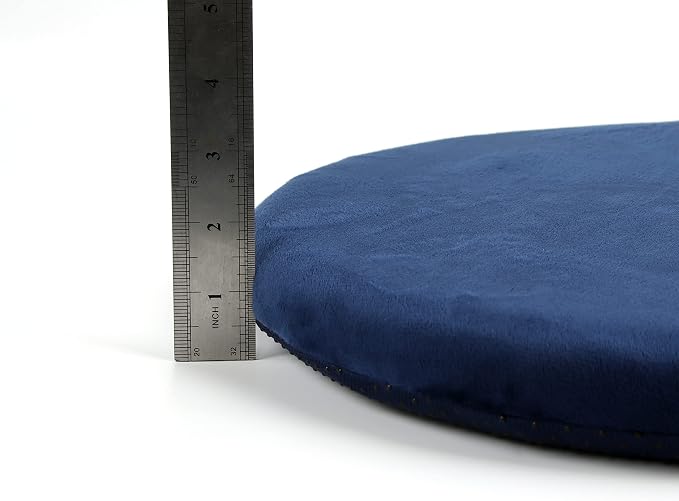 Sigmat 15" Round Seat Cushion, Memory Foam Stool Cushion for Stool Chair Grey