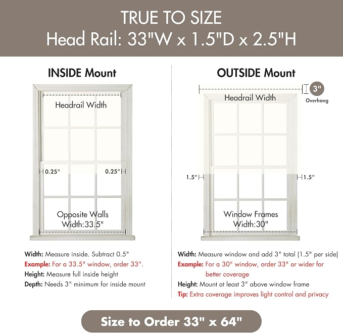 Madison Park Galen Cordless Roman Shade, 33"W x 64"H, Sheen Ivory – Room Darkening, Thermal Insulated, Energy Efficient Window Blind with Subtle Sheen Basketweave Fabric for Privacy