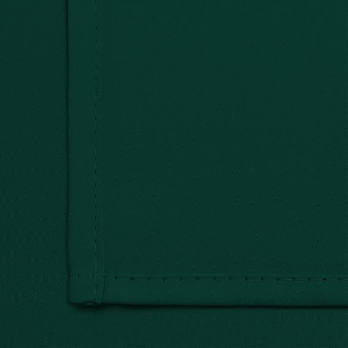 Yakamok Dark Green Blackout Curtains for Bedroom, Room Darkening Thermal Insulated Grommet Window Curtains, Light Blocking Blackout Drapes for Living Room, 36Wx90L inch,2 Panels
