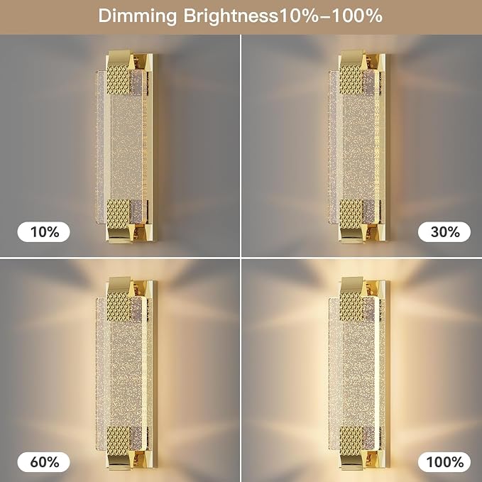 camuucci Battery Operated Wall Sconce Rechargeable Battery Powered 12000mAh Wall Light Indoor Not Hardwired Wall Lamp Fixtures for Bedroom Living Room 1Pack