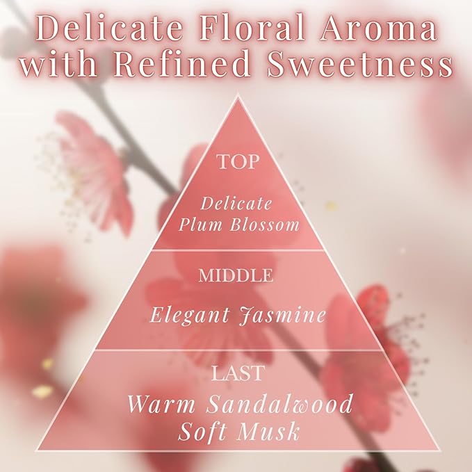 Ume Plum Blossom Premium Japanese Incense Sticks 60sticks Coreless Low Smoke Natural Charcoal Free Non Toxic Kyoto Aroma Aromatherapy Meditation Calming Stress Relief Relaxation TOMORI