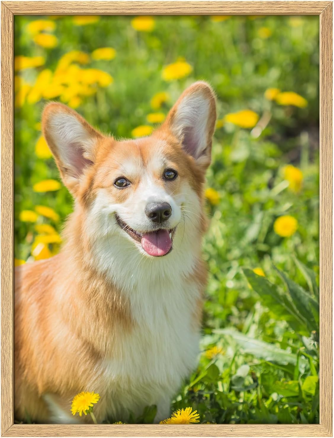 NWT Custom Framed Poster Prints with Your Any Photos, Personalized Canvas Pictures for Wall to Print Framed - 11"x14" Natural