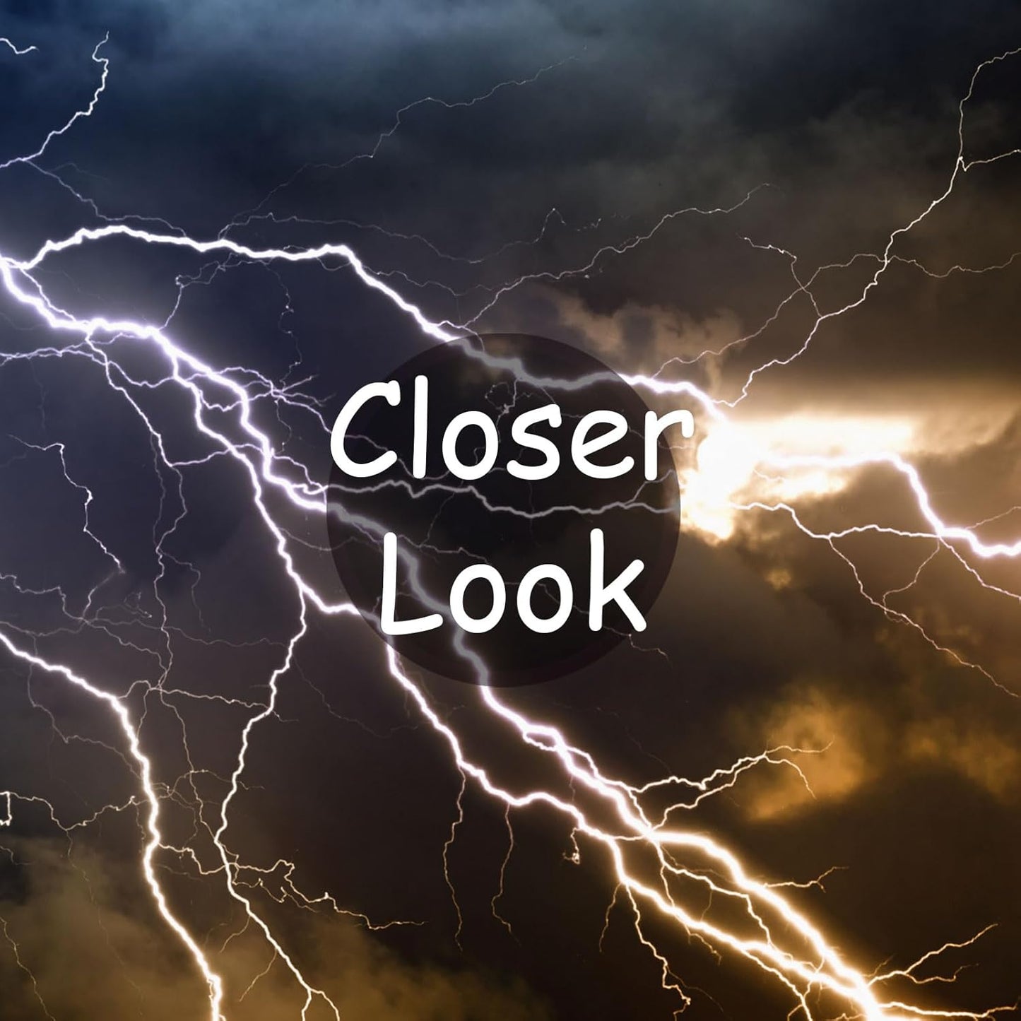 Dark Cloud Wallpaper Natural Scene Lightning Wall Mural for Boys Girls Bedroom Living Room Office (Not Peel n' Stick)