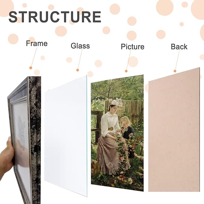 11x14 Picture Frame with Real Glass set of 2-Vintage Frames - Antique Style Frames for Wall - Ornate Frame for Rustic Black Office or Home Decor Display Family Friends Wedding Gift
