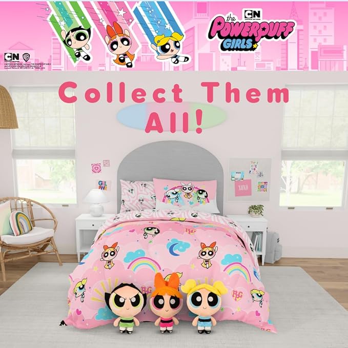 Collectibles The Powerpuff Girls Bubbles Bedding Super Soft Cozy Decorative Cuddle Pillow, (Officially Licensed Product) By Franco
