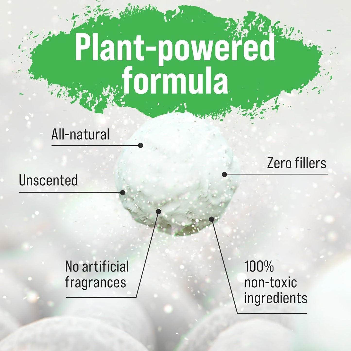 Rockin' Green Classic Rock Laundry Detergent Powder (90 Loads) - All Natural Laundry Detergent - Sensitive Skin Laundry Powder (Unscented)