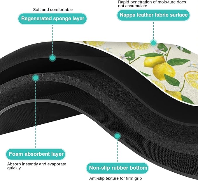 Fun Coffee Mat 23inx15in,Coffee Bar Mat for Countertops,Absorbent Hide Stain Anti-Slip Coffee Bar Accessories Fit Under Coffee Machine Mat,dish Drying Mats for Kitchen