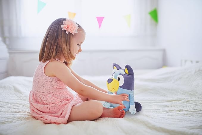 Jay Franco Plusg Pillow Buddy Super Soft Polyester Microfiber | Bluey 19 Inches