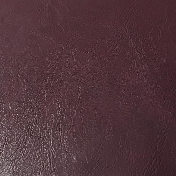 Fancy Homi Burgundy Faux Leather Boho Decorative Throw Pillow Covers 12x20 Inch, Thick Modern Solid Wine Red Cushion Case Set 30x50 cm for Couch Sofa Bed Livingroom, Rustic Modern Farmhouse Home Decor