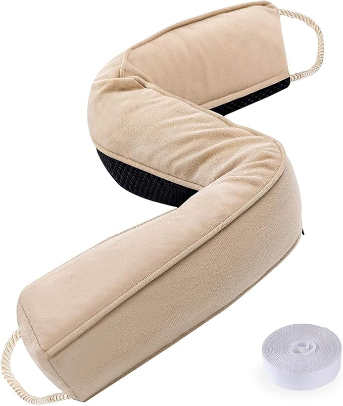Sunolga Door Draft Stopper Blocks Hot and Cold Air with Removable Washable Cover for Bottom of Door, All-Season Seal for Noise, Light, Dust, Door Sweep for Gaps Up to 3", Home Essentials, 38", Beige