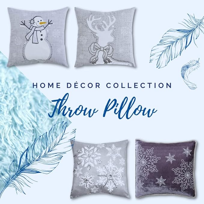 Comfy Hour Under The Sea Collection Ocean Mermaid Starfish Coral Coastal Accent Throw Pillow Cushion for Marine Animal Lovers, Polyester