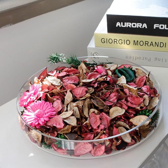 Qingbei Rina Spring Potpourri Bags,Rose Scented Decorative Potpourri Dried Flowers,Pink Bowl Filler,Vase Fillers,Home Fragrance Sachet,(8.4 oz)