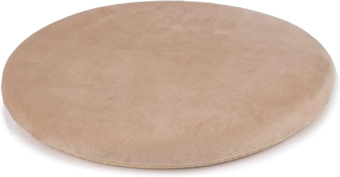 Sigmat 15" Round Seat Cushion, Memory Foam Stool Cushion for Stool Chair Khaki