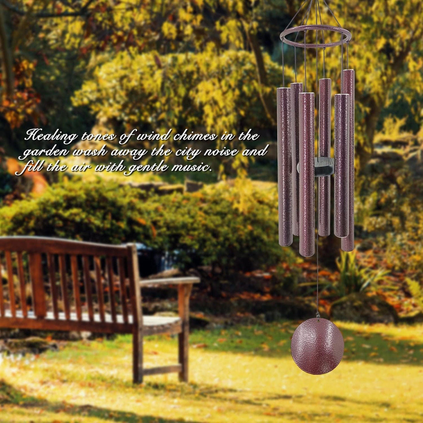 ASTARIN Sympathy Memorial Wind Chimes - Large Deep Tone Outdoor in Memory of Loved Ones - 36 Inch