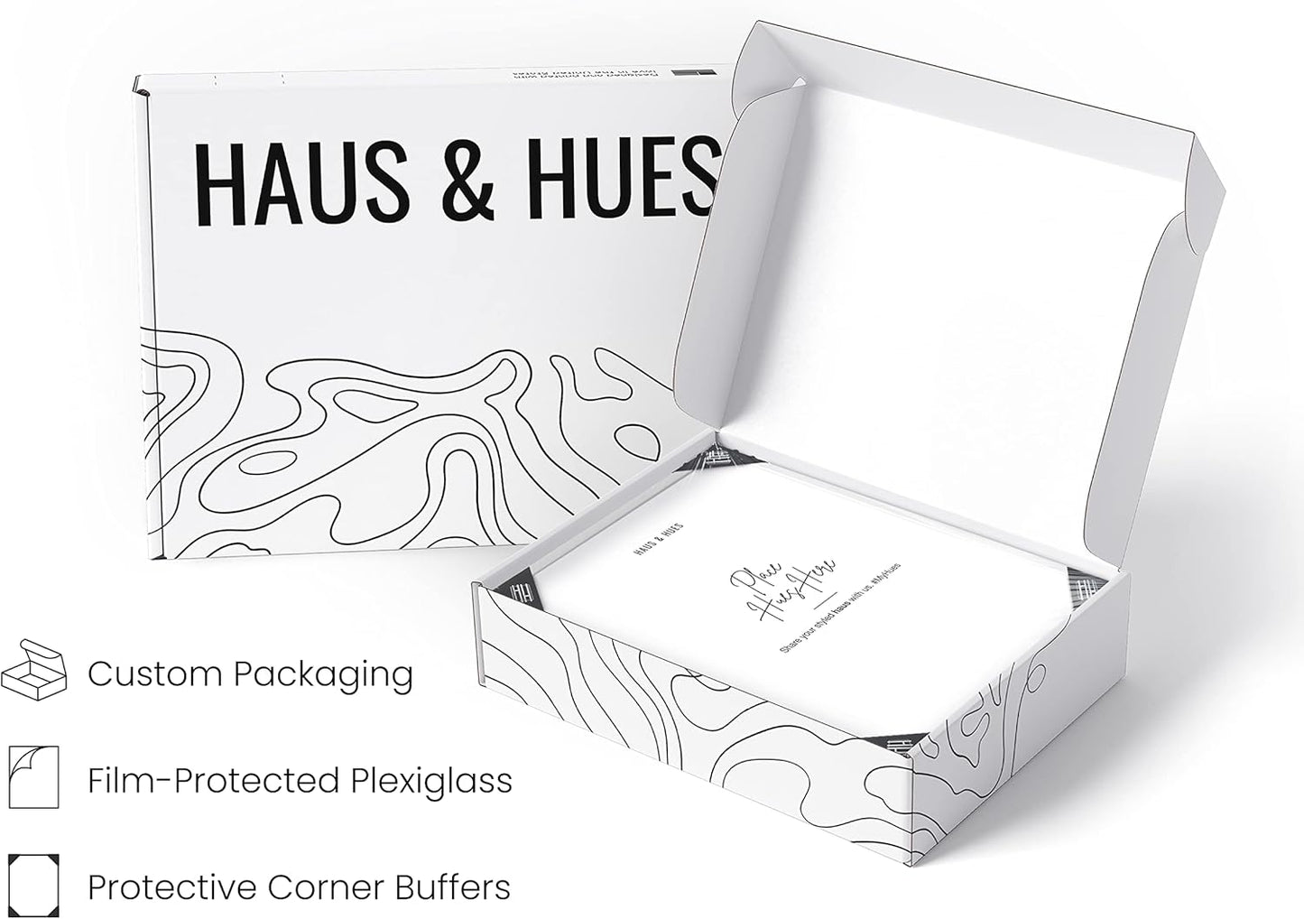 HAUS AND HUES 6x8 White Metal Picture Frames - Bulk Frames 6x8 - Features Premium Aluminum, Vertical Hanging, Easel Back for Tabletop, Home, Office (6x8 in, White, Set of 9)