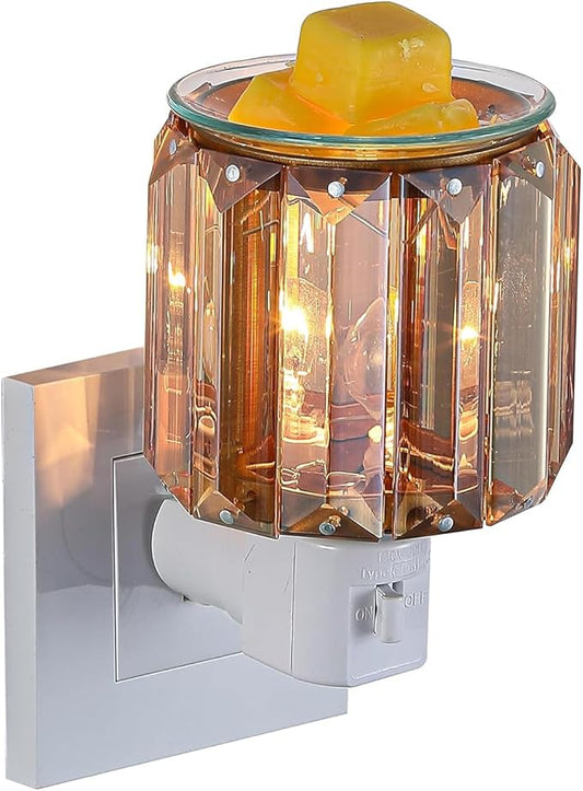 MeplLivs Warmers Pluggable Fragrance Warmer- Decorative Plug-in for Warming Scented Candle (Golden)