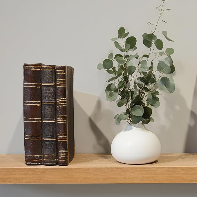 Decorative Books Coffee Table Books Decor - Resin Retro Classical Fake Decorative Books Set of 3 for Living Room, Office, Mantle Shelves Decor 4.2 * 2.7 * 6.2 Inch Guichifun