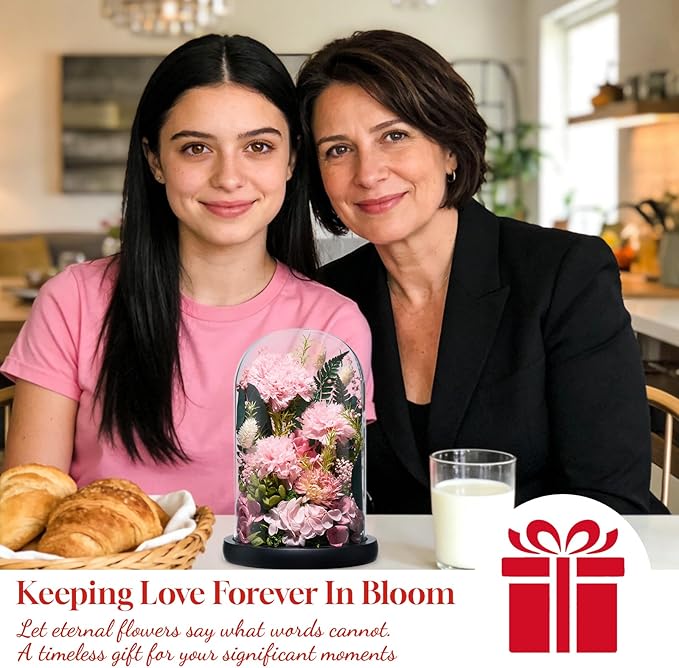 Preserved Roses,Forever Fresh Flowers 7.48in,Gift for Women,Mom,Grandma,Wife,Girlfriend,Sister,and Daughter Perfect for Birthday,Mother’s Day,Valentine’s Day (Thankful Pink3)
