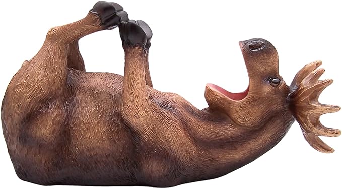 Wowser Rustic Moose Wine Bottle Holder - Wine Accessories & Kitchen Organizer
