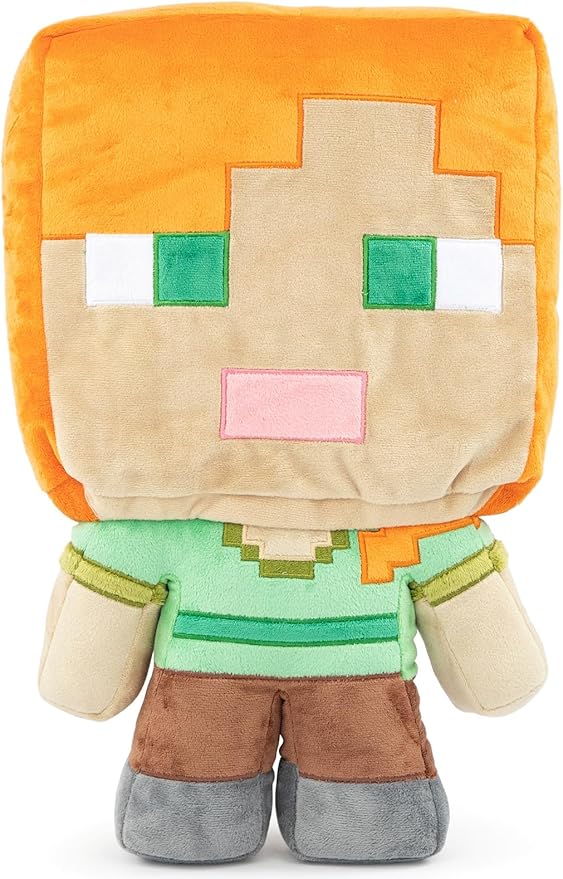 Jay Franco Plusg Pillow Buddy Super Soft Polyester Microfiber | Mojang Minecraft Alex 16 inch (Official Product)