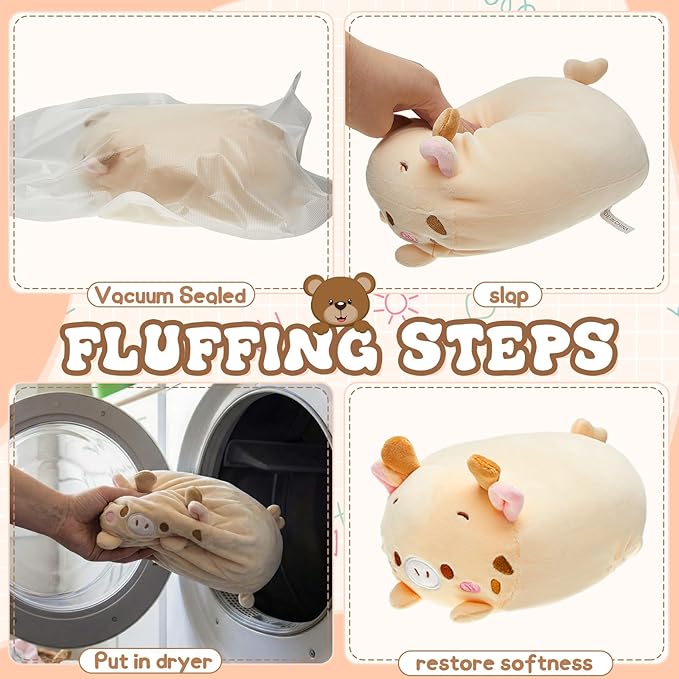 Leitee 27 Pcs Stuffed Animals Plush Bulk 8 Inch Cute Plushies Toys Plush Pillow for Boys Girls Birthday Gifts Box Toys for Classroom Prize Kids Party Favors Valentines Gifts in Bulk (Cute Animal)