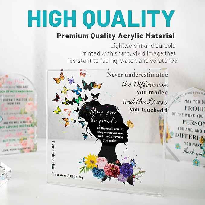 Inspirational Gifts for Women Friends Birthday, Thank You Gifts for Coworker, Appreciation Gift, Farewell Gift for Friends Female Nurse Teacher Counselor Boss Lady Sister