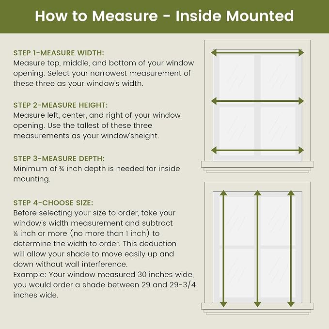 2" Cordless Bamboo Blinds,Indoor Windows Horizontal Blackout Wood Blinds, Room Darkening Window Shades for Interior Bedrooms, Living Rooms, Offices Natural 39.5" W x 60" H