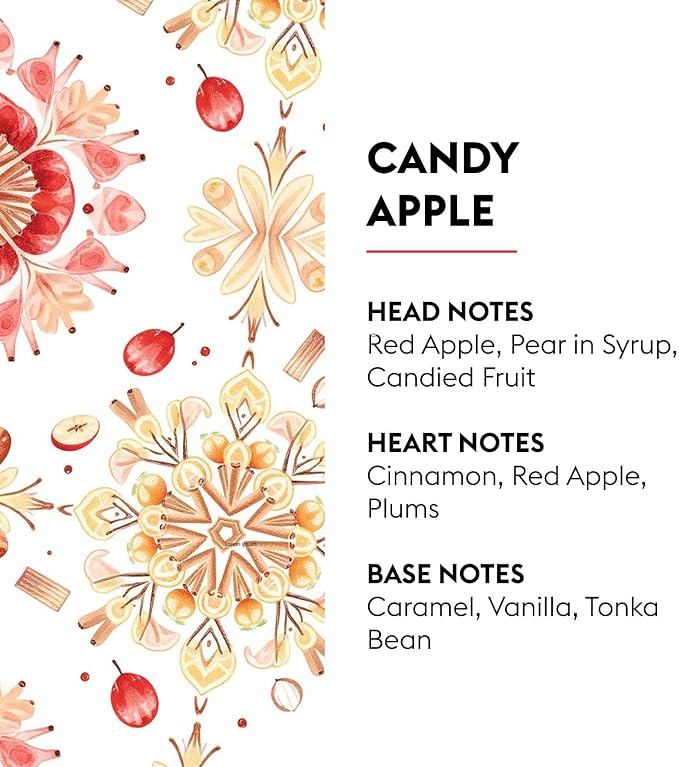 MAISON BERGER Candy Apple Lampe Berger Refill, 500 ml (16.9 fl oz), 2-in-1 Catalytic System, Neutralizes Odors and Diffuses Fragrance, Red Apple, Cinnamon, Made in France