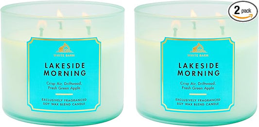 Bath & Body Works Lakeside Morning 3-Wick Candle 2-Pack