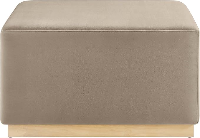 Modway Large 28" Square Performance Velvet Upholstered Upholstered Ottoman