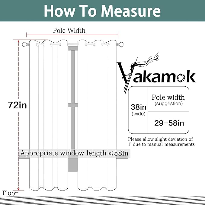 Yakamok Blackout Curtains Room Darkening Thermal Insulated Grommet top Window Curtains for Living Room, 38 x 72 Inch, Purple, Set of 2