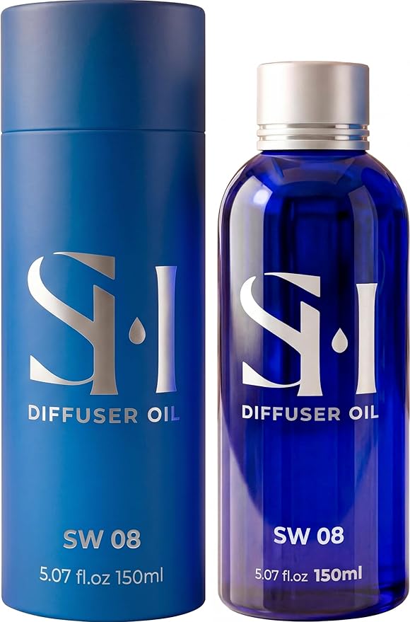 Sandalwood SW08 Hotel Diffuser Oil | 5.07 Fl oz (150 ml), Hotel Scent Oil for Ultrasonic & Waterless Diffusers, Luxury Highly Concentrated Fragrance Oil