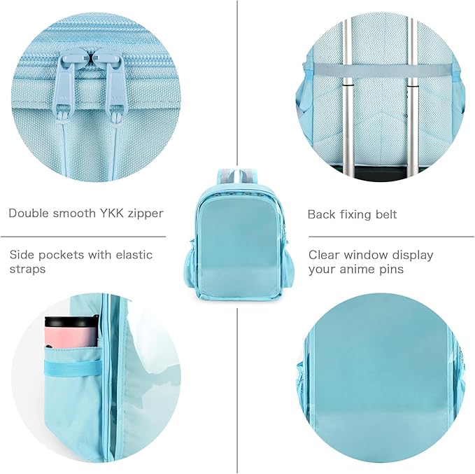 STEAMEDBUN Ita Bag Backpack with insert Pin Display Backpack for School Cosplay